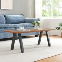 Set di 2 Gambe Mariager per Mobili 'Fai da Te' - Altezza 42 cm - Acciaio Nero [en.casa]