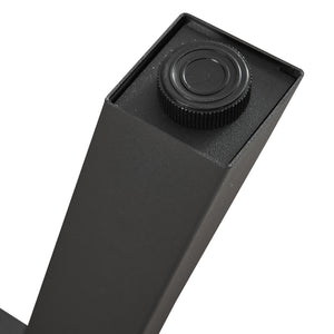 Set di 2 Gambe Mariager per Mobili 'Fai da Te' - Altezza 42 cm - Acciaio Nero [en.casa]