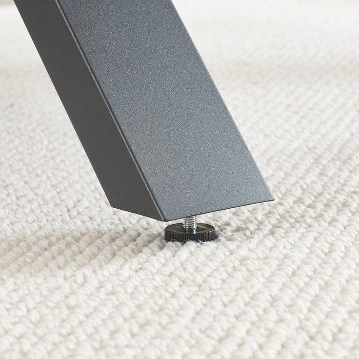 Set di 2 Gambe a Forma di X Maribo per Mobili 'Fai da Te' - Altezza 72 cm - Acciaio Nero [en.casa]