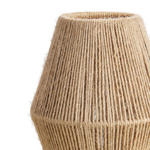 Lampada da Tavolo Arundel Paralume Bicono con Corda di Iuta Naturale lux.pro