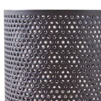 Lampada da Tavolo Comodino Joelleldsvin con Paralume Cilindrico in Metallo 30x14x14 cm - Grigio lux.pro