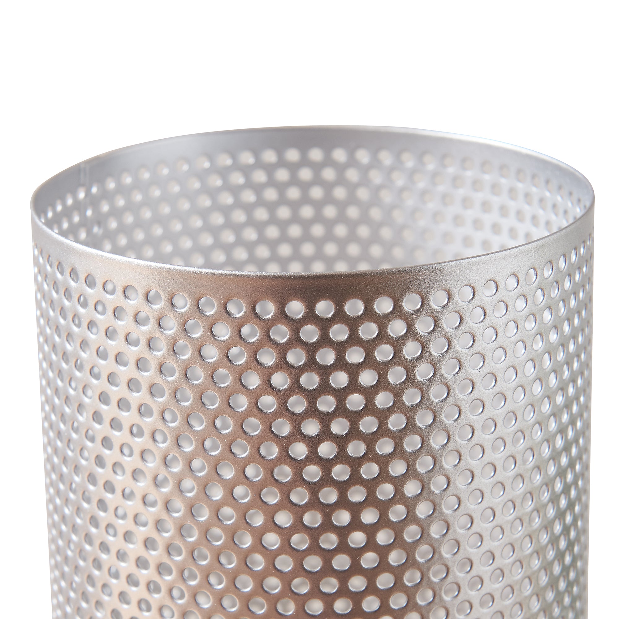 Lampada da Tavolo Comodino Joelleldsvin con Paralume Cilindrico in Metallo 30x14x14 cm - Argento lux.pro