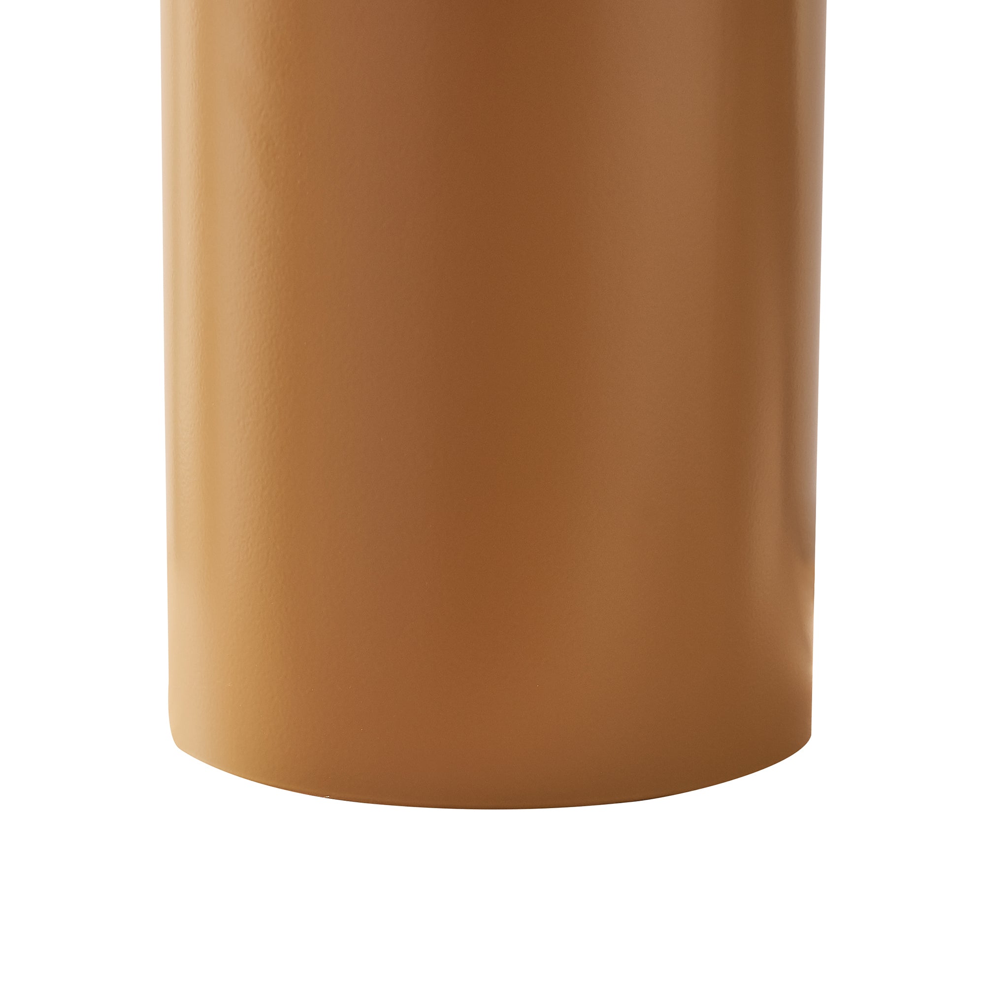 Lampada da Tavolo Cilindrica Kömn in Metallo 37 x Ø30 cm - Marrone lux.pro