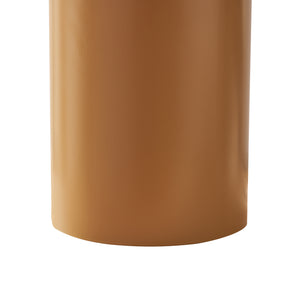 Lampada da Tavolo Cilindrica Kömn in Metallo 37 x Ø30 cm - Marrone lux.pro