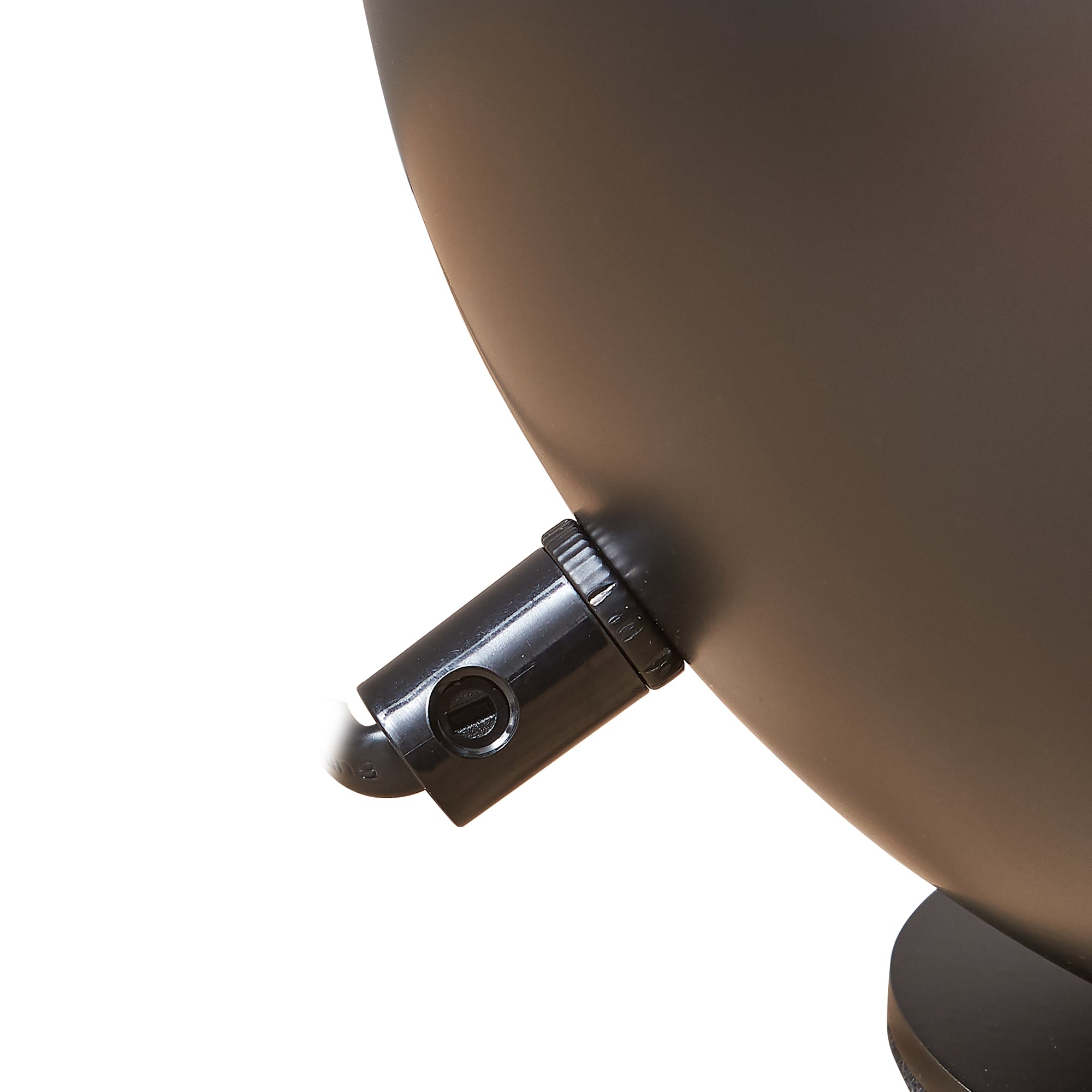 Lampada da Tavolo Lukkodso in Metallo Lampada Semisferica da Comodino Ø20 x 20 cm - Nero lux.pro