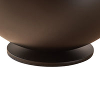 Lampada da Tavolo Lukkodso in Metallo Lampada Semisferica da Comodino Ø20 x 20 cm - Nero lux.pro