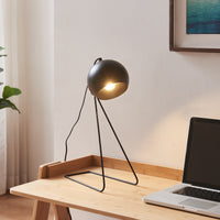 Lampada da Tavolo Scrivania Oldibro in Metallo con Paralume Semisferico 45 x 28 x 15 cm - Nero lux.pro
