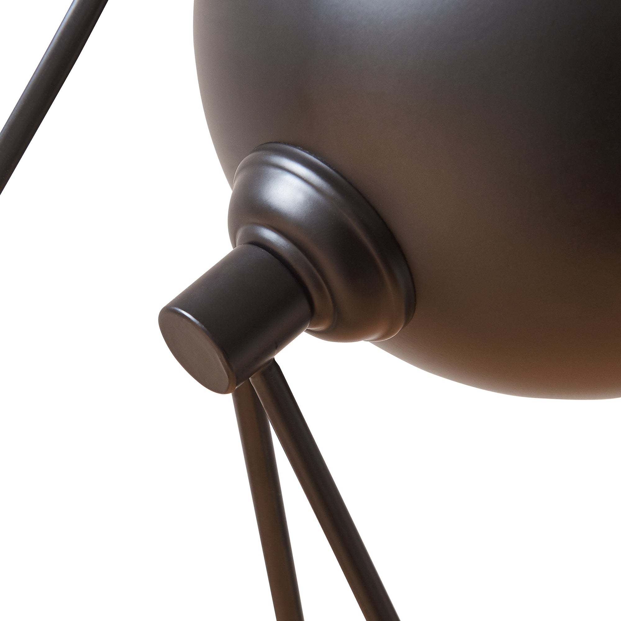 Lampada da Tavolo Scrivania Oldibro in Metallo con Paralume Semisferico 45 x 28 x 15 cm - Nero lux.pro