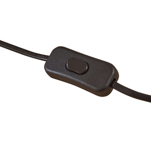 Lampada da Tavolo Scrivania Oldibro in Metallo con Paralume Semisferico 45 x 28 x 15 cm - Nero lux.pro