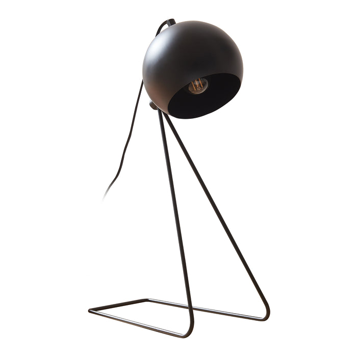 Lampada da Tavolo Scrivania Oldibro in Metallo con Paralume Semisferico 45 x 28 x 15 cm - Nero lux.pro