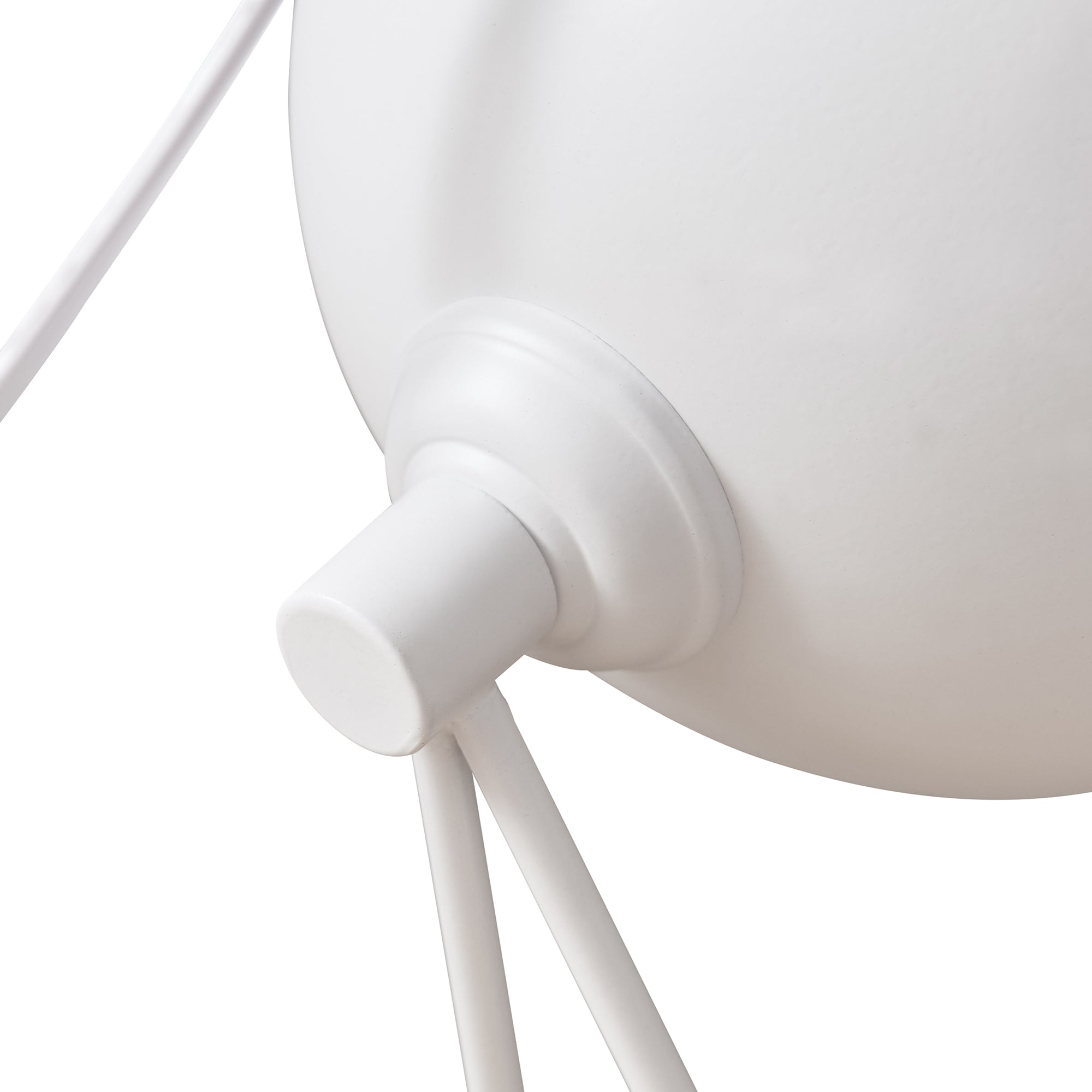 Lampada da Tavolo Scrivania Oldibro in Metallo con Paralume Semisferico 45 x 28 x 15 cm - Bianco lux.pro