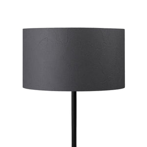 Lampada da Comodino 'Margate' Lampada da Tavolo con Paralume in PVC e Stelo in Metallo - Antracite - lux.pro