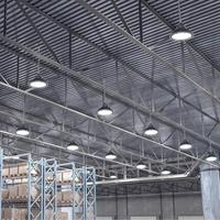 Proiettore led ufo colore nero 100 watt ip65 luce naturale 4500k