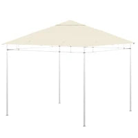 Copertura di Ricambio per Gazebo da Giardino in Poliestere ad Alta Densità 180 g/m², 3 x 3 m, Crema