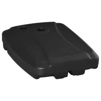 Base per Ombrellone a Braccio Riempibile fino a 75 kg con Base a T Inclusa, 80x60x17 cm, Nero