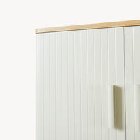 Armadietto sopra Gabinetto Ferrersp Sovrastruttura WC160x63x20 cm Effetto Rovere / Legno di Pino / Color Avena [en.casa]