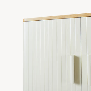 Armadietto sopra Gabinetto Ferrersp Sovrastruttura WC160x63x20 cm Effetto Rovere / Legno di Pino / Color Avena [en.casa]