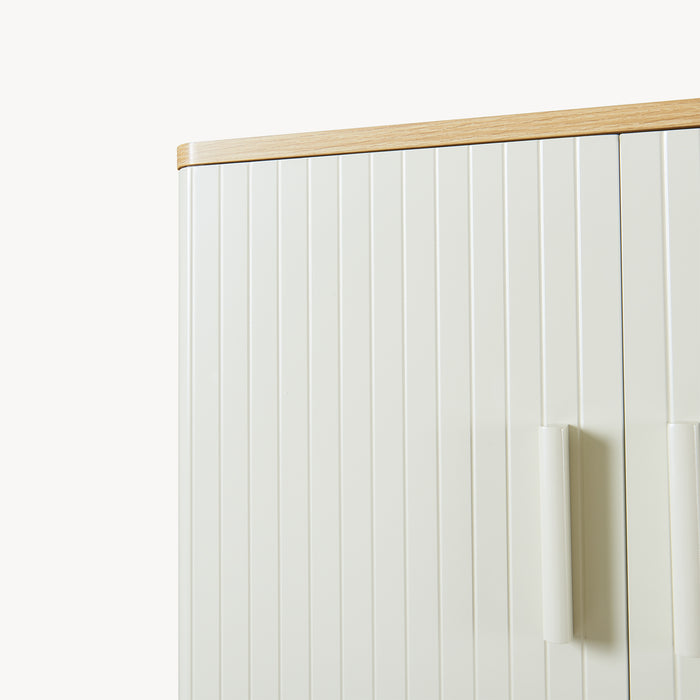 Armadietto sopra Gabinetto Ferrersp Sovrastruttura WC160x63x20 cm Effetto Rovere / Legno di Pino / Color Avena [en.casa]