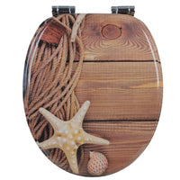 Sedile WC in MDF con meccanismo di abbassamento automatico marittimo 19_0000692