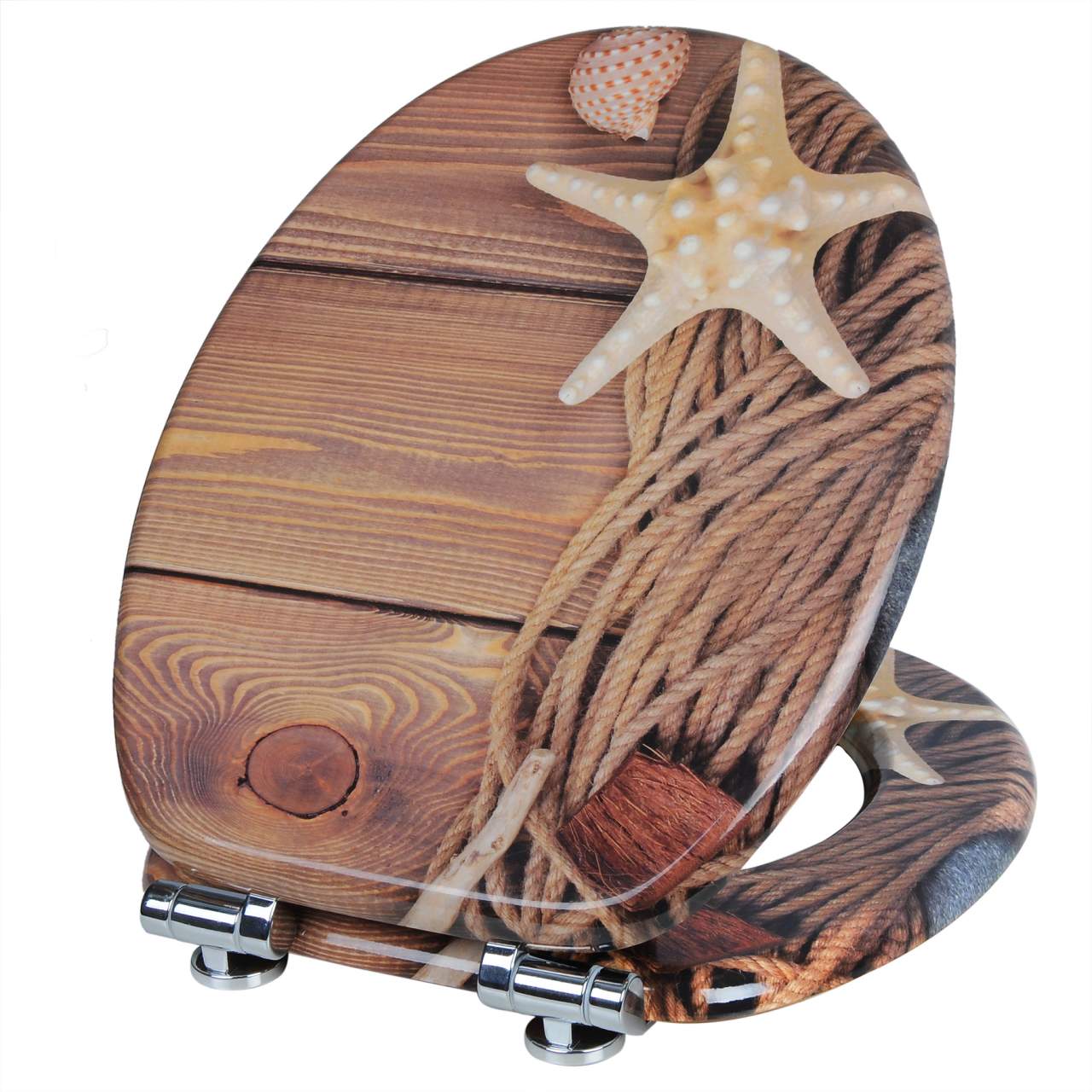 Sedile WC in MDF con meccanismo di abbassamento automatico marittimo 19_0000692