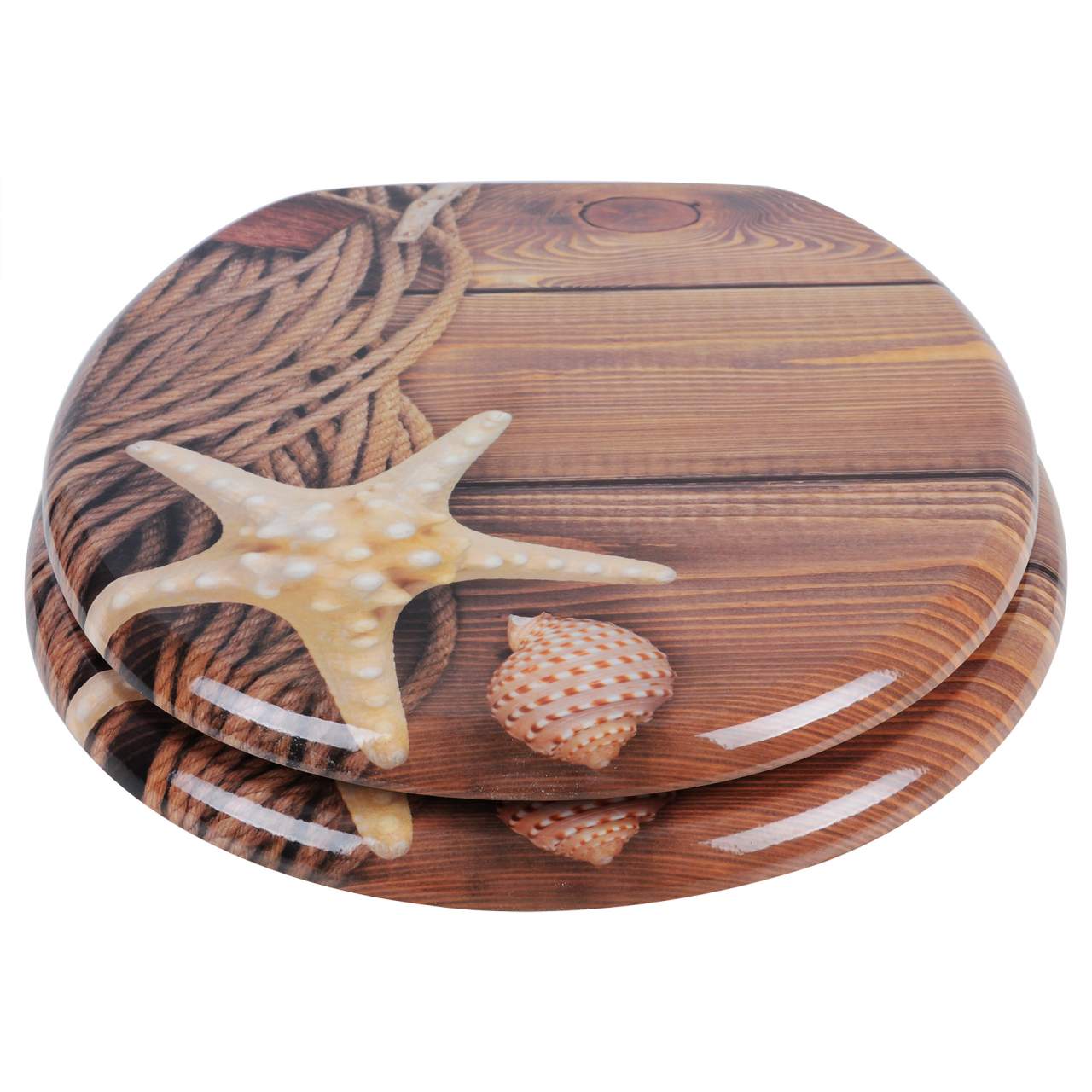 Sedile WC in MDF con meccanismo di abbassamento automatico marittimo 19_0000692