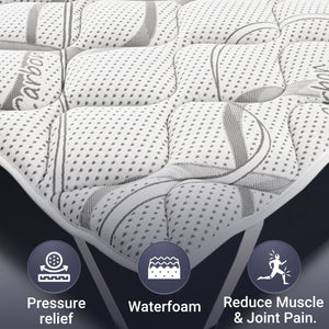 The White Stone Topper 180 x 200 cm | Correttore Materasso Ergonomico | Imbottitura Ovatta Soft | Altezza 5 cm | Tessuto Traspirante, Anallergico e Antiacaro