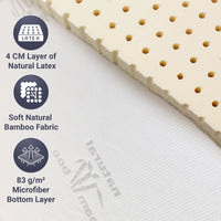 The White Stone Topper 100 x 190 cm | Correttore Materasso Ergonomico | Imbottitura in Ovatta Soft | Altezza 5 cm | Tessuto Traspirante e Antiacaro