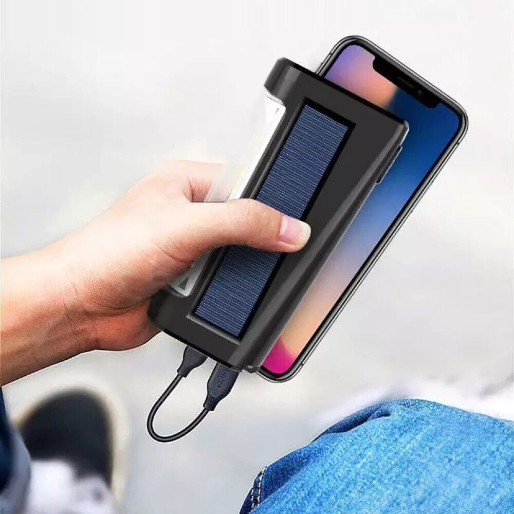 Torcia Emergenza Campeggio LED Ricaricabile Solare Usb Power Bank KC-517