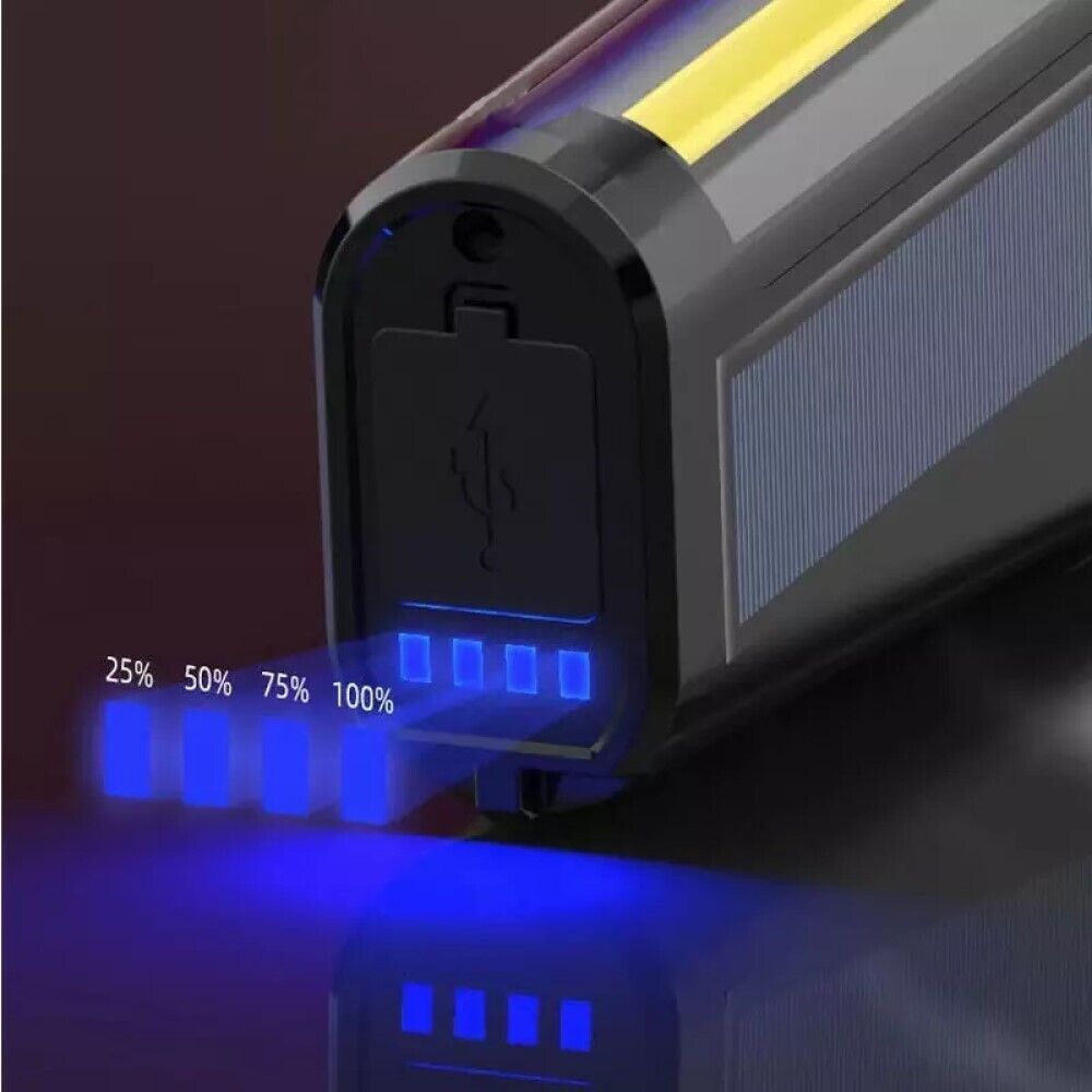 Torcia Emergenza Campeggio LED Ricaricabile Solare Usb Power Bank KC-517
