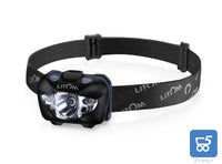 Torcia Frontale a LED Bianco Rosso con Controllo Gesture Luce per Casco Escursionismo