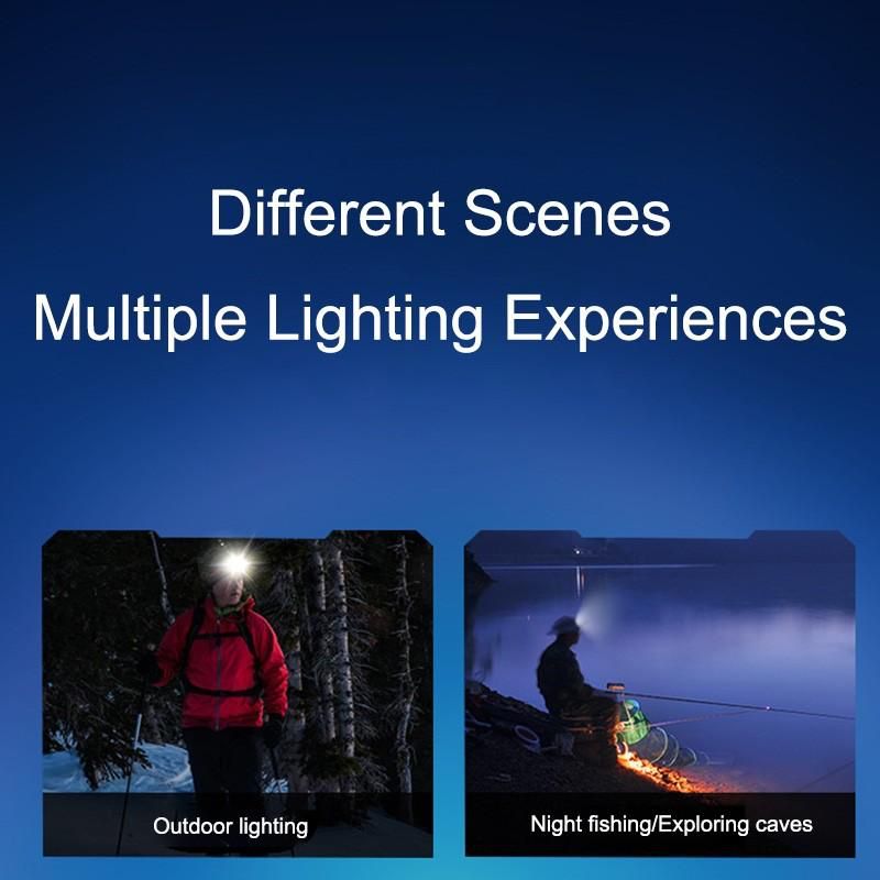 Torcia Lampada Frontale Led ricaricabile 11 LED 4 Modalita . ART.JK-011