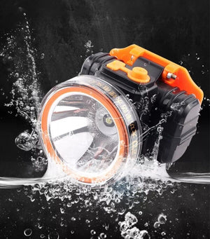 Torcia frontale a led ricaricabile subacquea waterproof immersioni 50mt AB-Z990