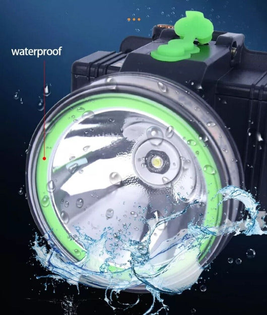 Torcia frontale a led ricaricabile subacquea waterproof immersioni 50mt AB-Z989