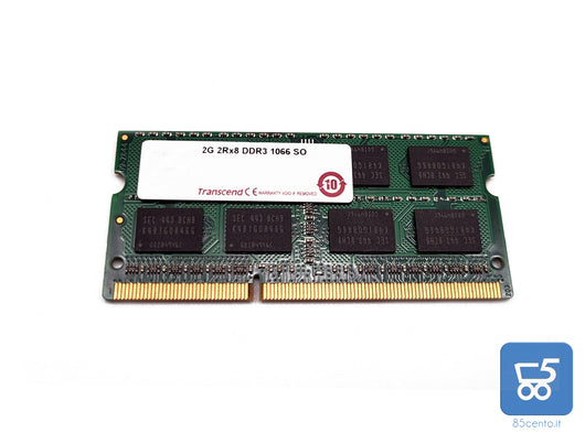 Transcend Memoria Ram 2Gb 2Rx8 DDR3 1066 SO per notebook portatili