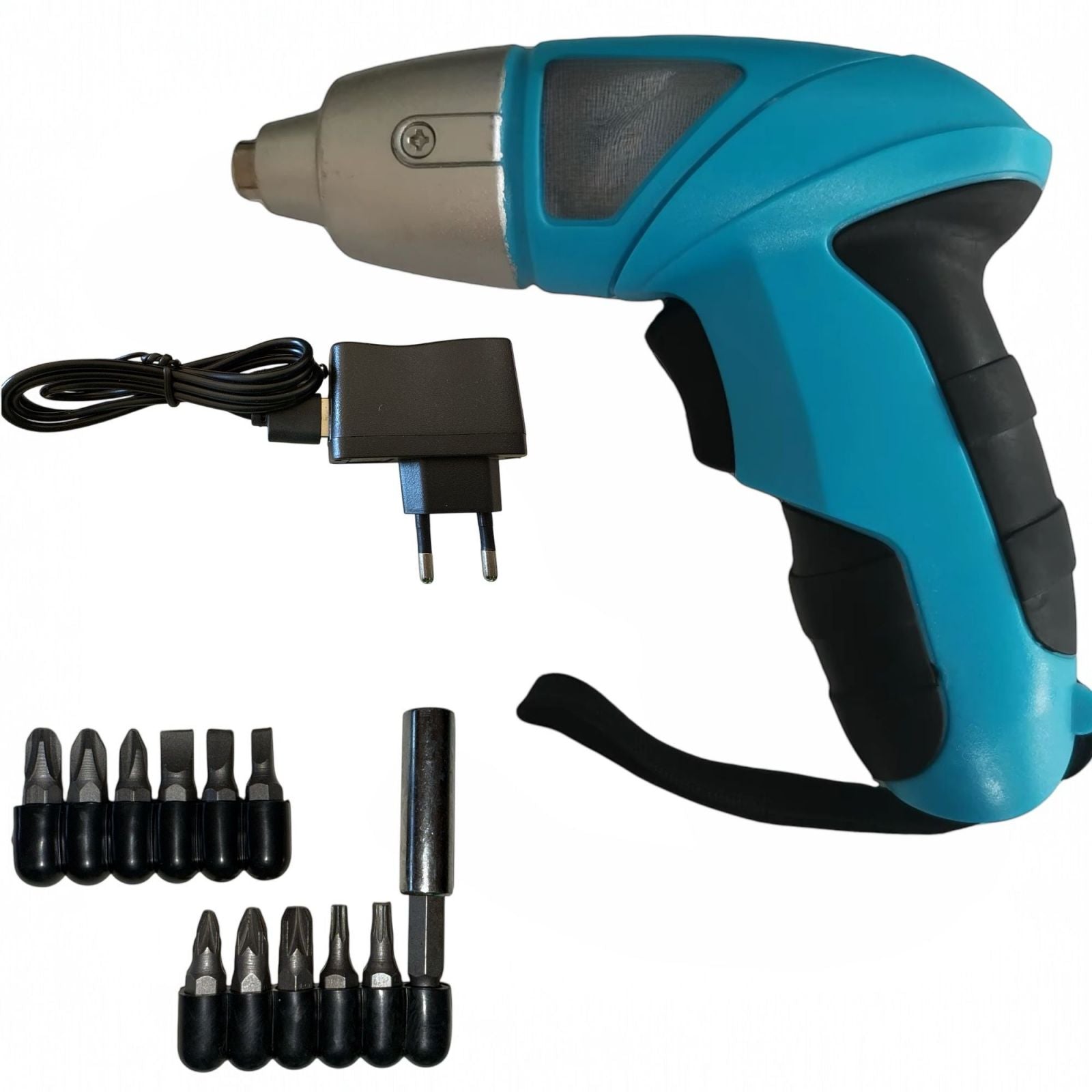 Trapano Avvitatore a Batteria Da 4,8V A Led 14 Accessori Punte intercambiabili