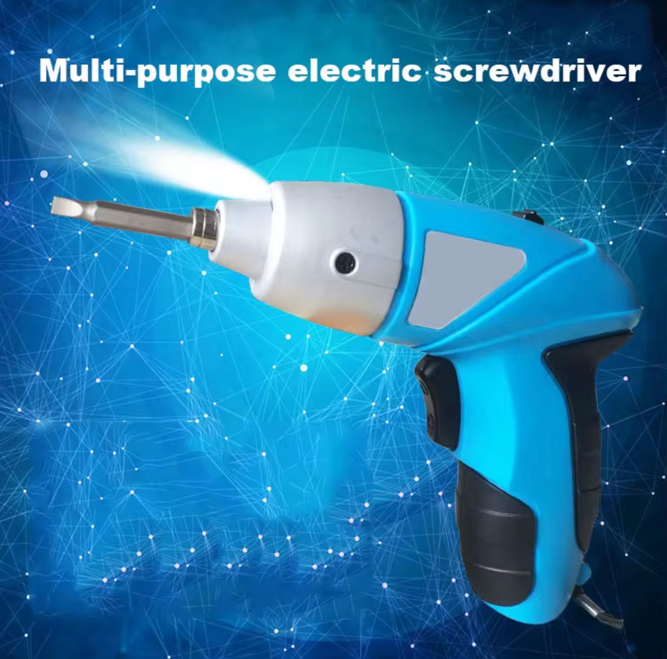 Trapano Avvitatore a Batteria Da 4,8V A Led 14 Accessori Punte intercambiabili
