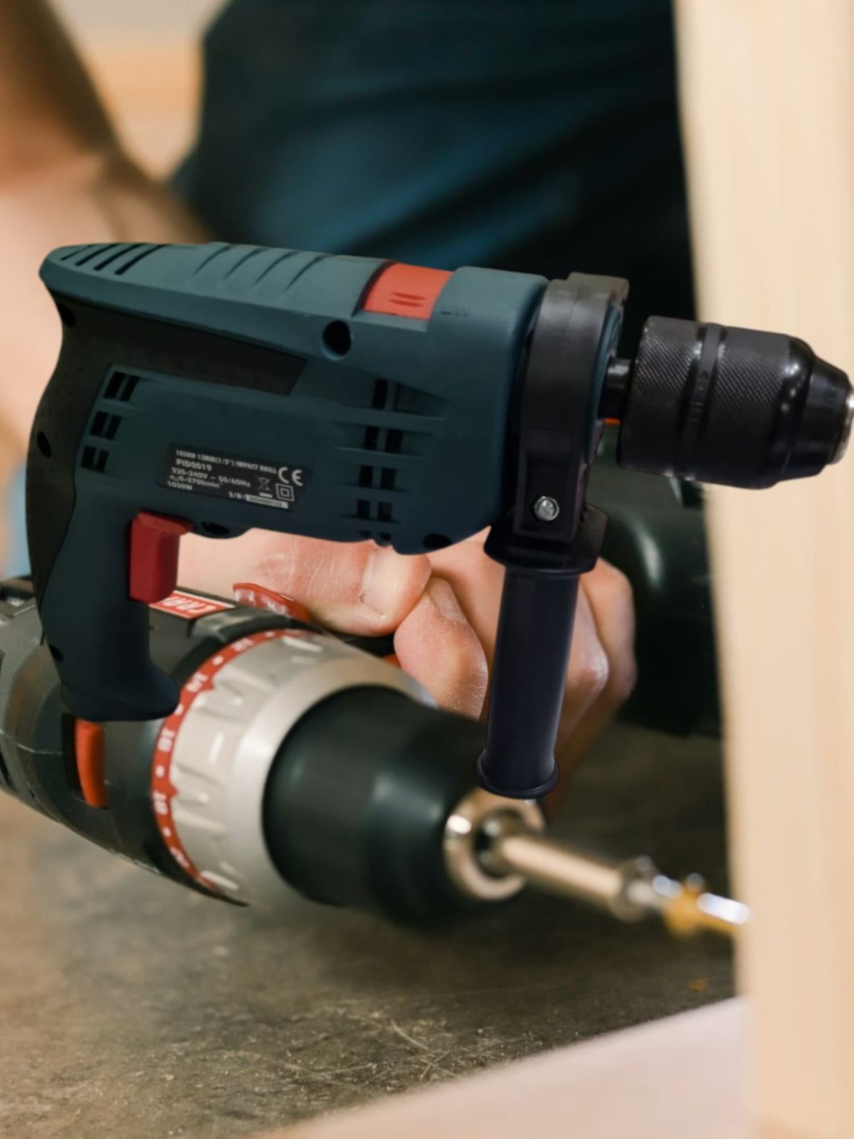 Trapano Avvitatore a percussione elettrico 1050W 2700RPM mandrino 13mm PID0019