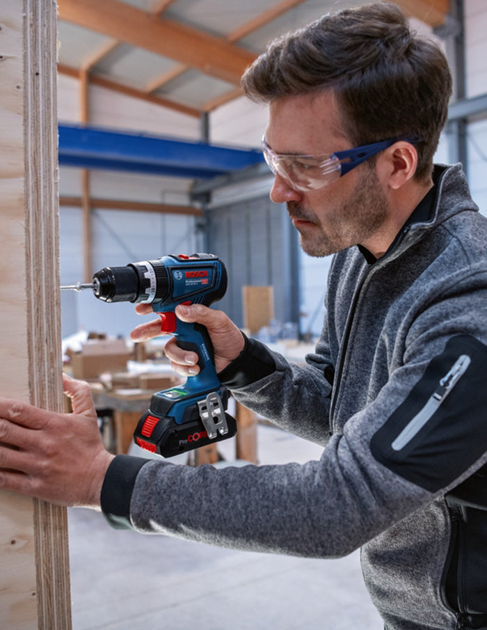 Trapano a Percussione BOSCH GSB 18V-90 C (2 x 4,0 Ah + GAL18V-40 + L-Boxx 136)