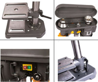 Trapano a colonna da banco 350W mandrino a cremagliera 13mm 580-2650RPM P805001