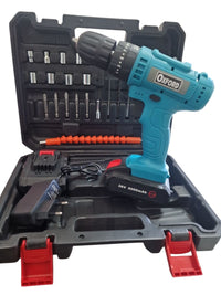 Trapano avvitatore doppia batteria a litio 36V 5ah valigia 24 accessori