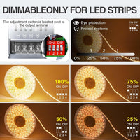 Trasformatore Alimentatore LED 150W DC 24V AC 220-240V IP20