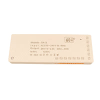 Trasformatore Alimentatore Led Driver Mobile 24V 60W, Con 12 Uscite Senza Polarità, Per Luce Led Da Guardaroba Armadio, 167X60X16mm, Cavo Alimentazione Con Spina EU Incluso