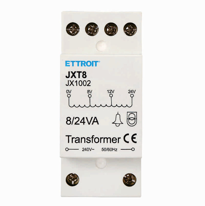 Trasformatore Per Citofono Da 220V a 8/12/24V Per Guida DIN Standard - Input 220-240V