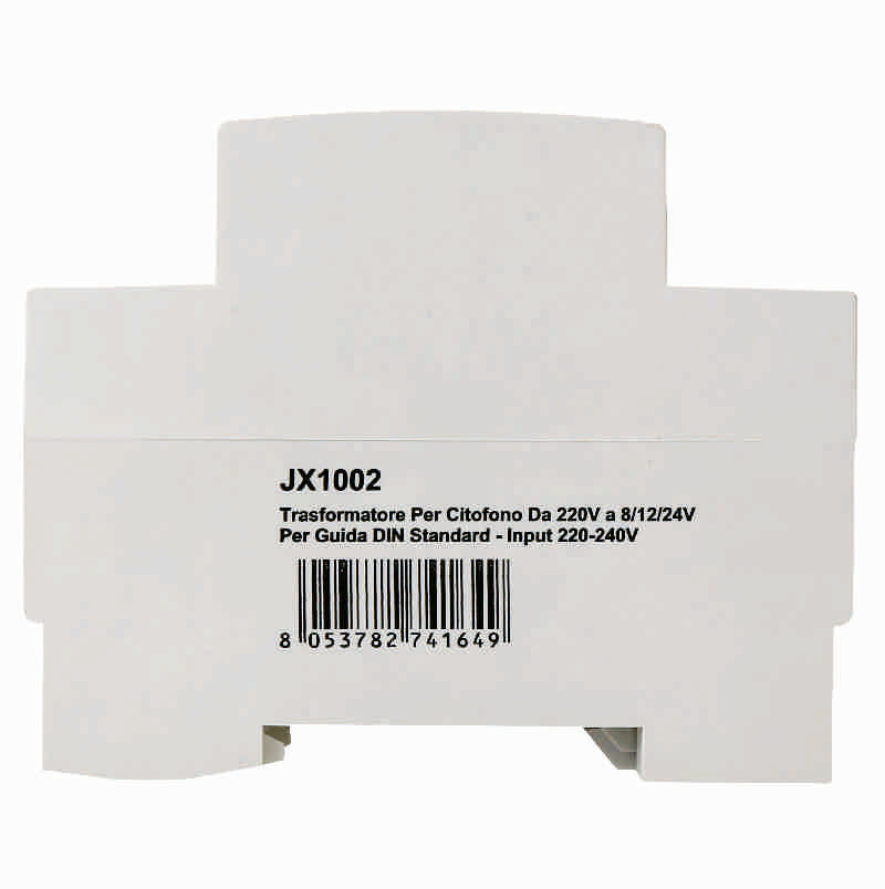 Trasformatore Per Citofono Da 220V a 8/12/24V Per Guida DIN Standard - Input 220-240V