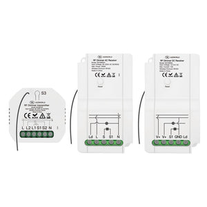 Trasmettitore RF Con Funzione di Dimmer Per Pulsante NO Compatibile Con Tutte Serie Civile