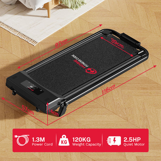 TAPIS ROULANT A LED - VELOCIT¨¤ 10 KM/H, DESIGN PIEGHEVOLE E CORRIMANO PER USO DOMESTICO