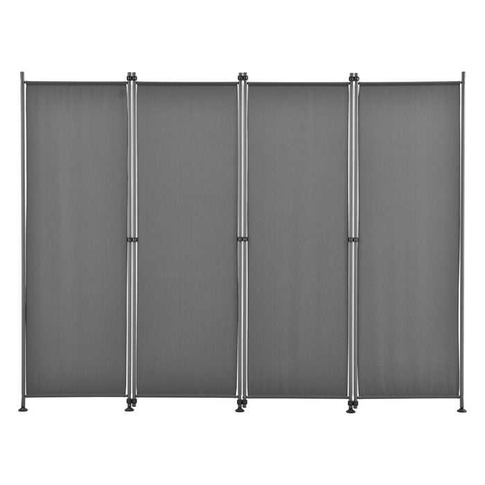 Frangivista con 4 pannelli in poliestere 215 x 170 cm grigio ardesia 03_0006552