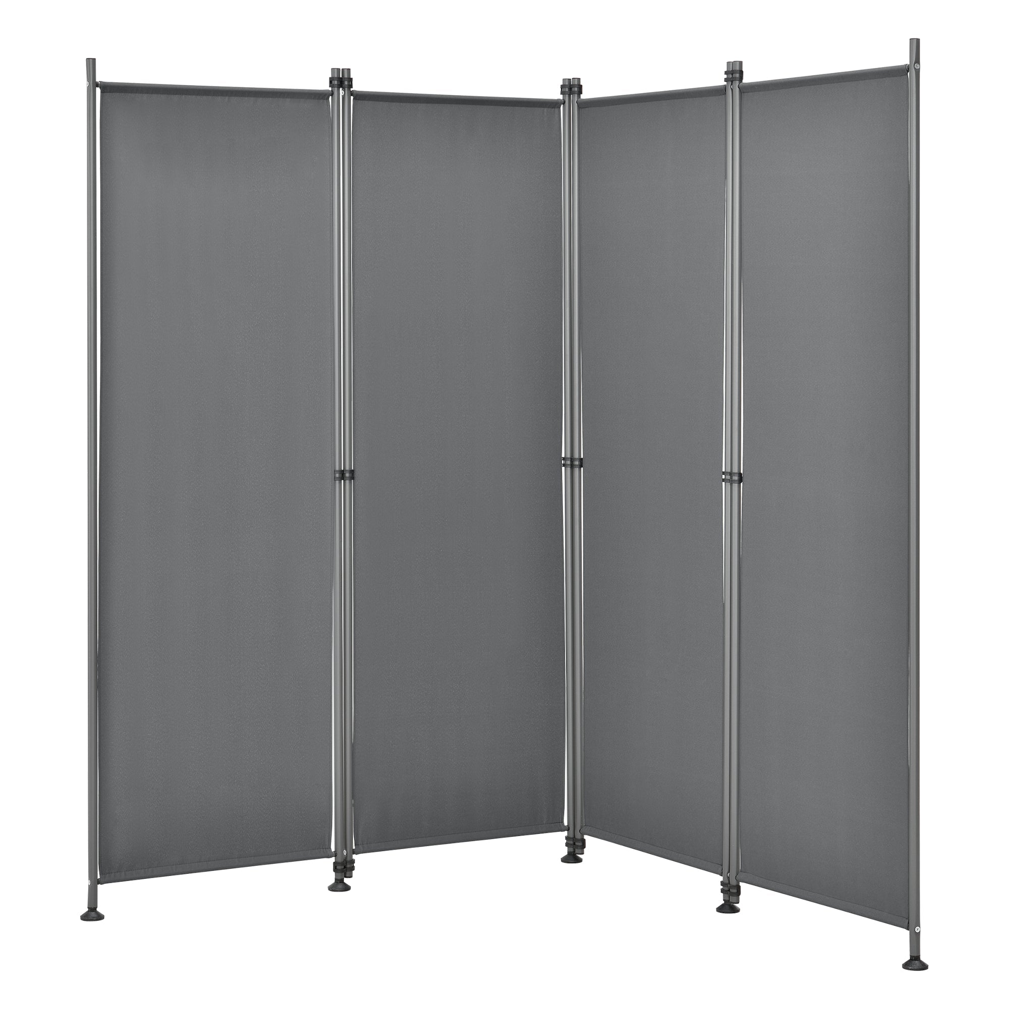 Frangivista con 4 pannelli in poliestere 215 x 170 cm grigio ardesia 03_0006552