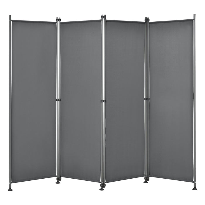 Frangivista con 4 pannelli in poliestere 215 x 170 cm grigio ardesia 03_0006552