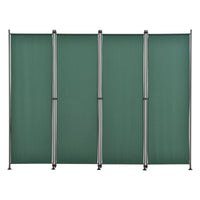 Frangivista con 4 pannelli in poliestere 215 x 170 cm verde scuro 03_0006554